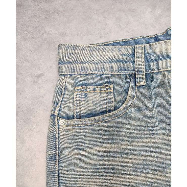 ルーズシルエットカーブデニムパンツ | ad thie | 詳細画像24 