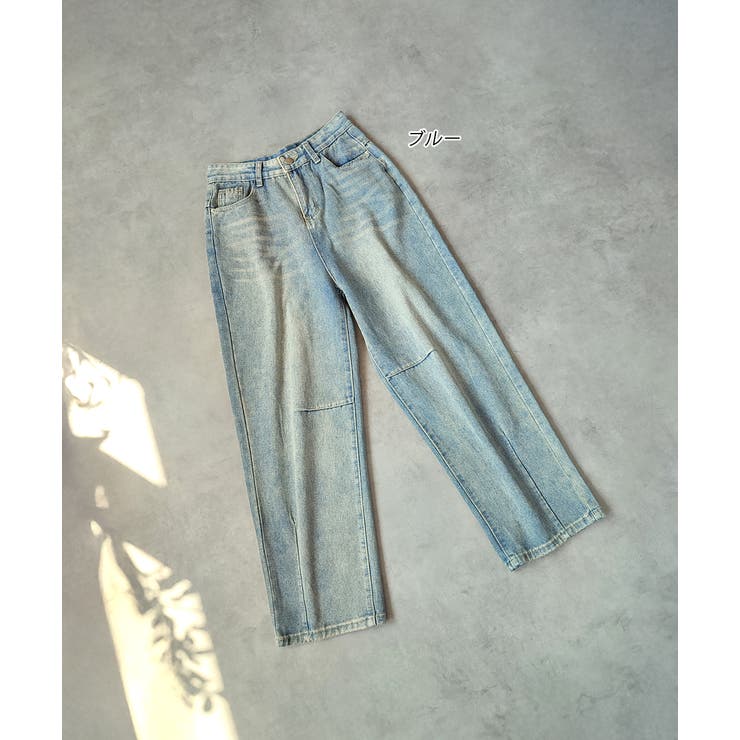 ルーズシルエットカーブデニムパンツ | ad thie | 詳細画像27 