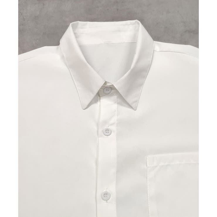 ポケット付きベーシックビッグシャツ | ad thie | 詳細画像16 