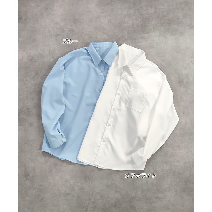 ポケット付きベーシックビッグシャツ | ad thie | 詳細画像19 