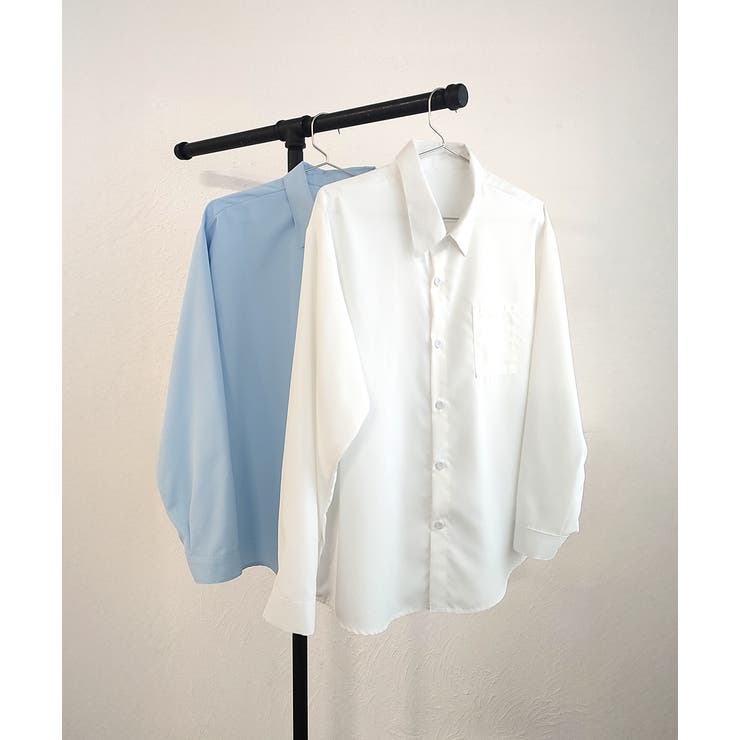 ポケット付きベーシックビッグシャツ | ad thie | 詳細画像20 