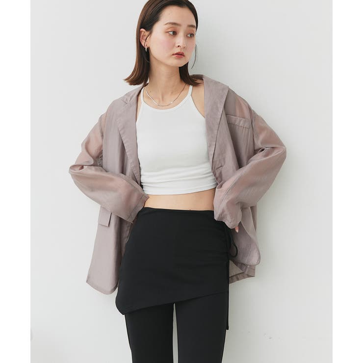 アメスリショート丈タンクトップ | ad thie | 詳細画像39 