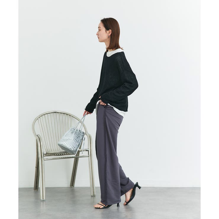 シアーメッシュルーズニットプルオーバー | ad thie | 詳細画像11 