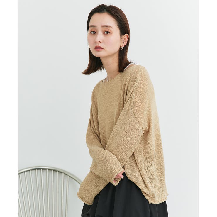 シアーメッシュルーズニットプルオーバー | ad thie | 詳細画像37 