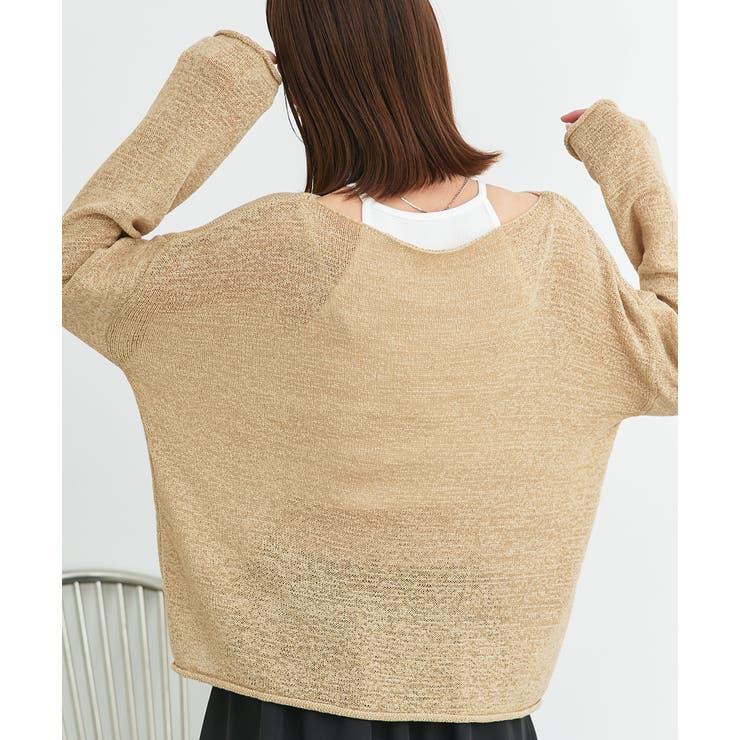 シアーメッシュルーズニットプルオーバー | ad thie | 詳細画像38 