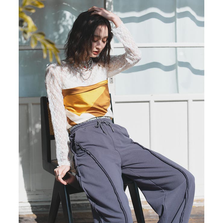 カラーブロッキングスカーフ | ad thie | 詳細画像18 