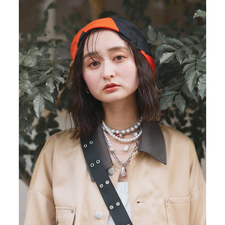 カラーブロッキングスカーフ | ad thie | 詳細画像32 