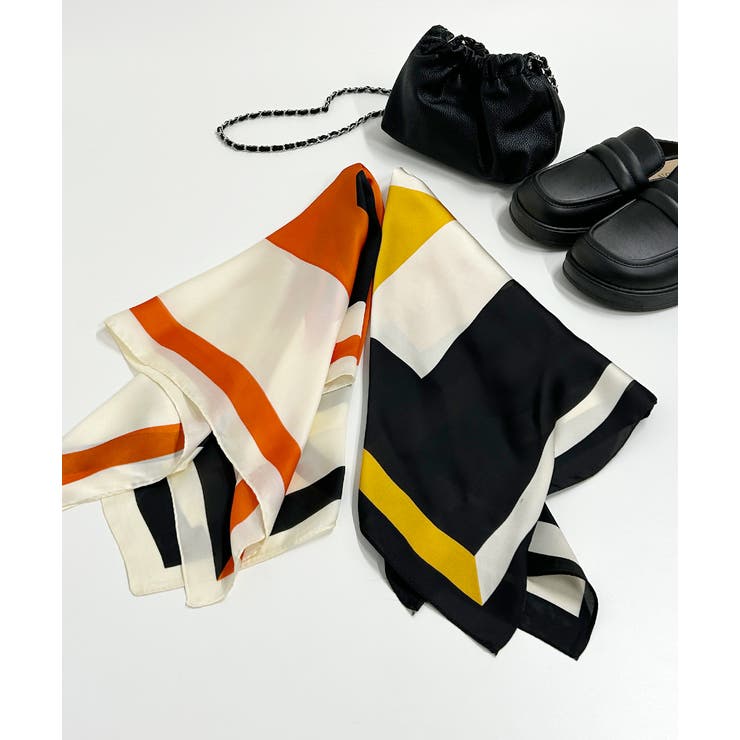 カラーブロッキングスカーフ | ad thie | 詳細画像41 