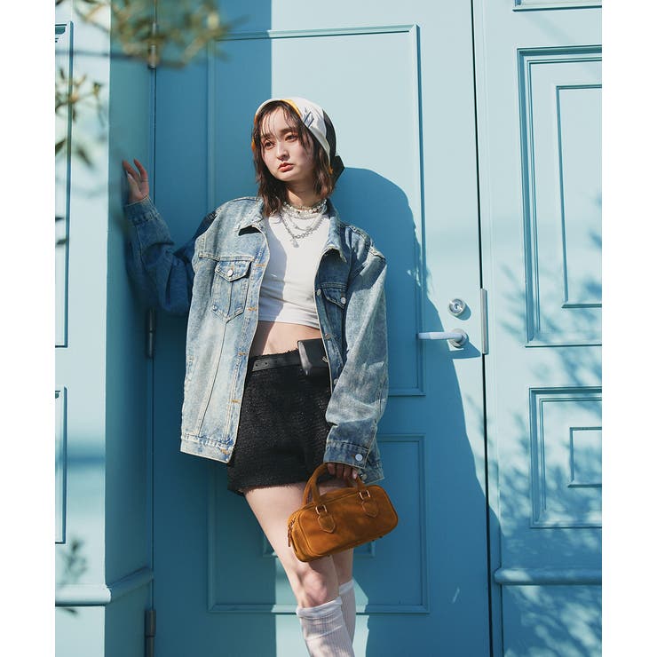 カラーブロッキングスカーフ | ad thie | 詳細画像9 