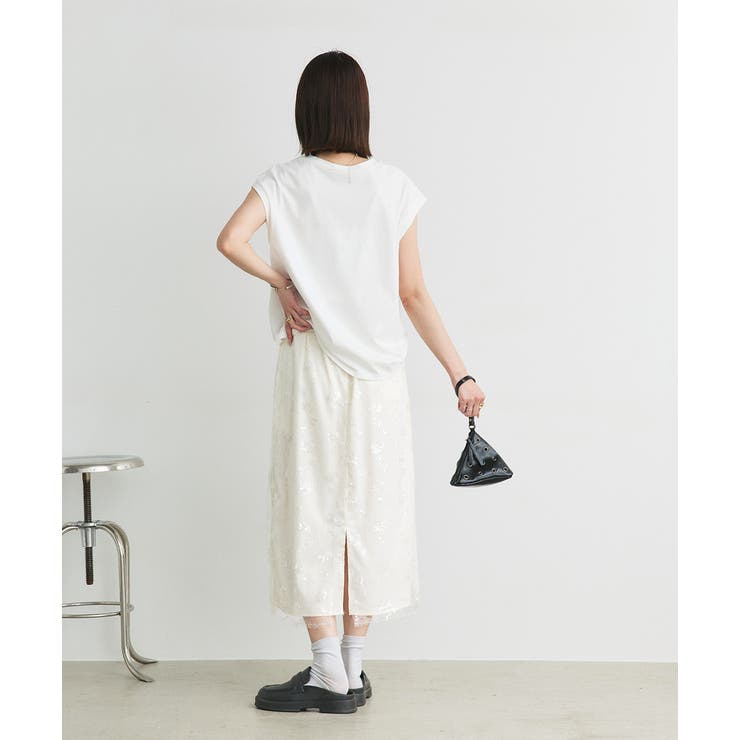 スパンコールレーススカート | ad thie | 詳細画像12 