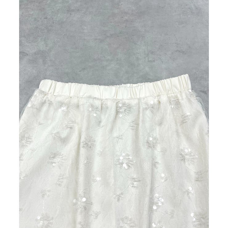 スパンコールレーススカート | ad thie | 詳細画像26 