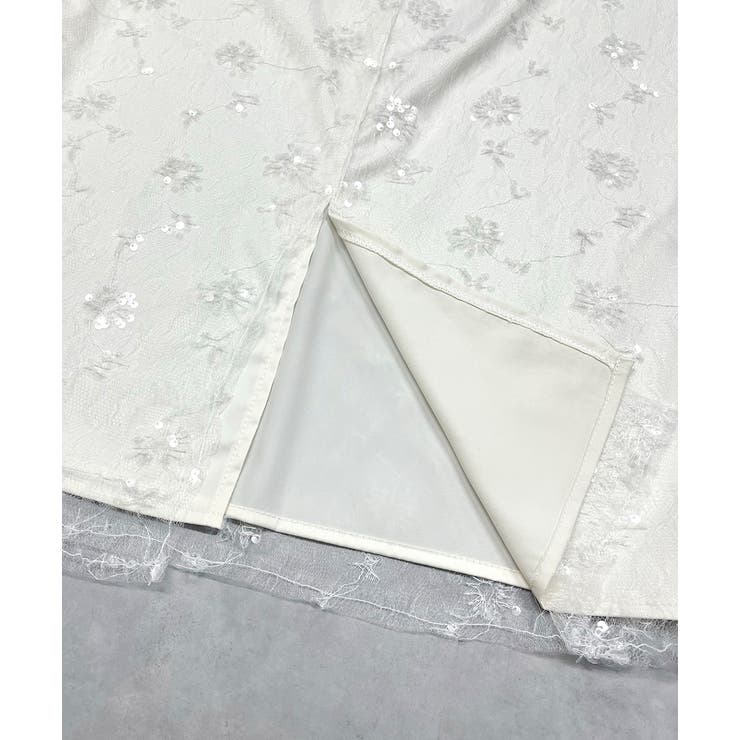 スパンコールレーススカート | ad thie | 詳細画像27 