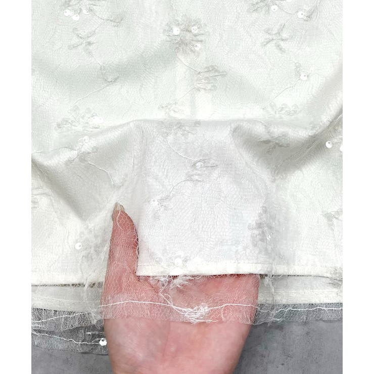 スパンコールレーススカート | ad thie | 詳細画像28 