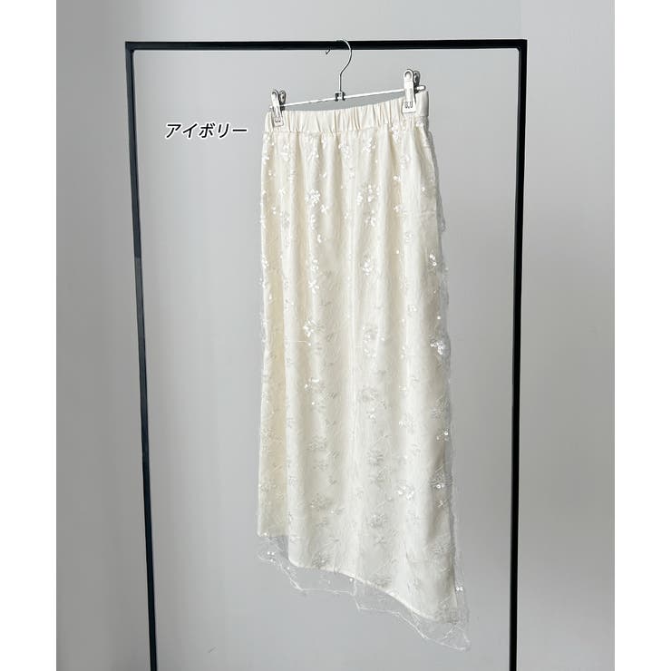 スパンコールレーススカート | ad thie | 詳細画像33 