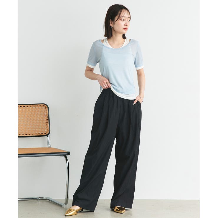 ワッシャーリラックスイージーパンツ | ad thie | 詳細画像18 