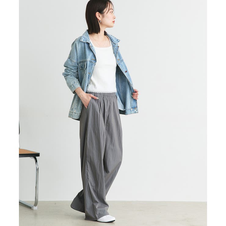 ワッシャーリラックスイージーパンツ | ad thie | 詳細画像4 
