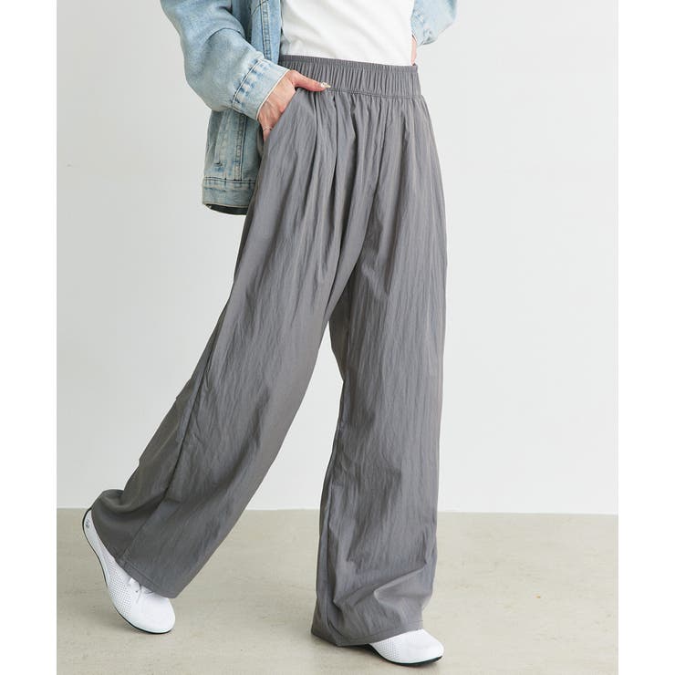 グレー | ワッシャーリラックスイージーパンツ | ad thie