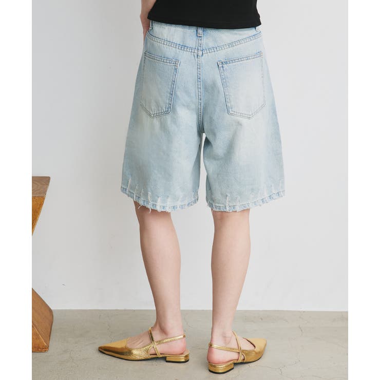 ヴィンテージライクハーフデニム | ad thie | 詳細画像11 