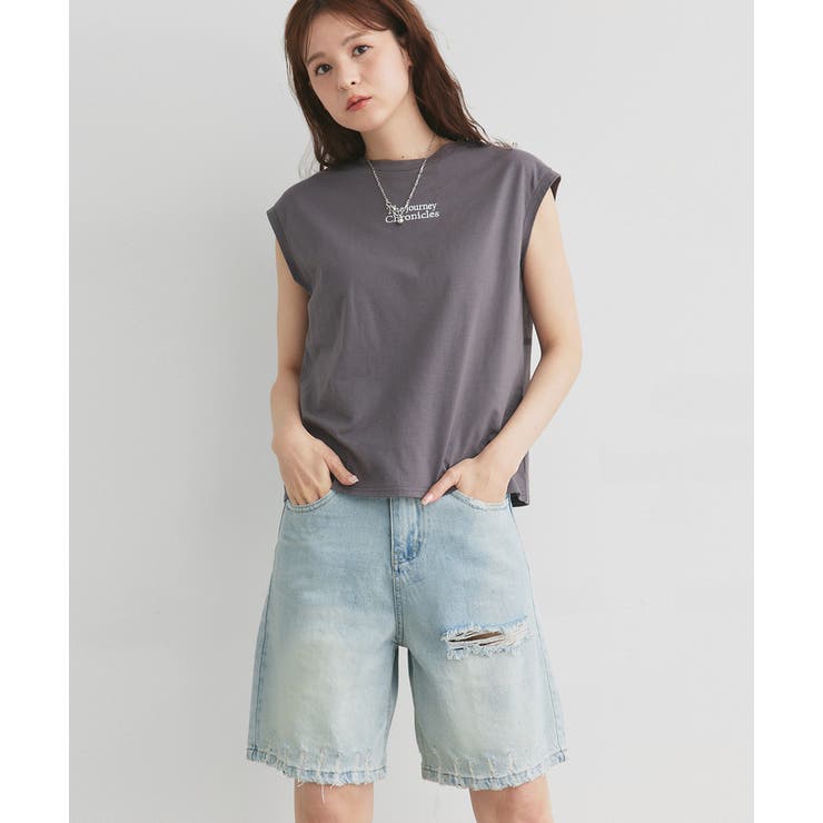 ヴィンテージライクハーフデニム | ad thie | 詳細画像21 