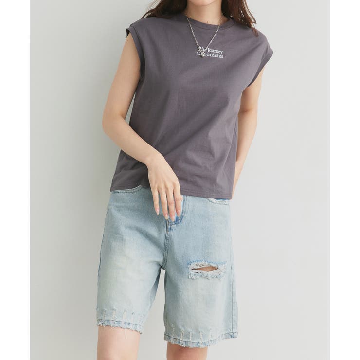 ヴィンテージライクハーフデニム | ad thie | 詳細画像22 