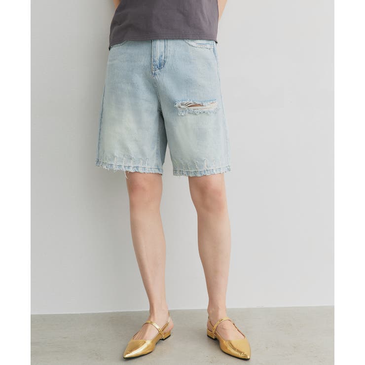 ヴィンテージライクハーフデニム | ad thie | 詳細画像23 