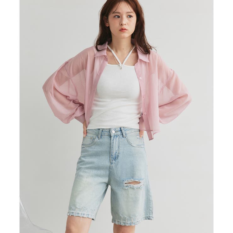 ヴィンテージライクハーフデニム | ad thie | 詳細画像28 