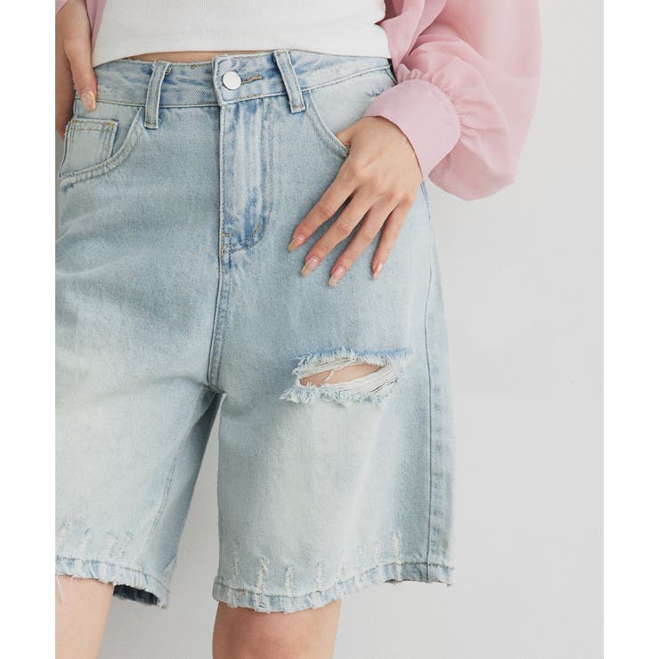 ヴィンテージライクハーフデニム | ad thie | 詳細画像31 