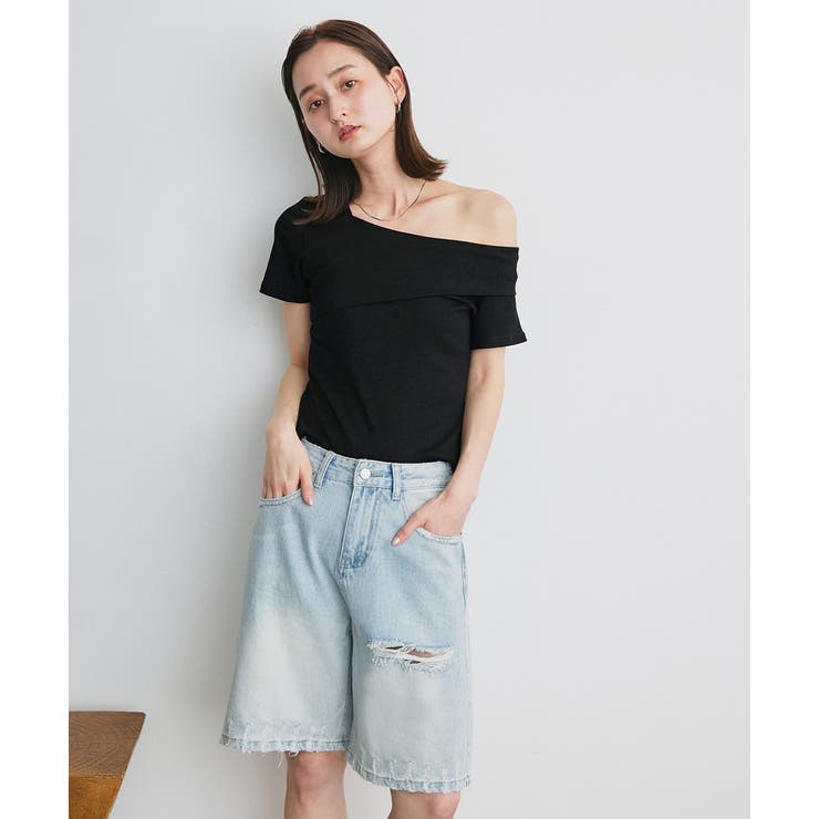 ヴィンテージライクハーフデニム | ad thie | 詳細画像9 