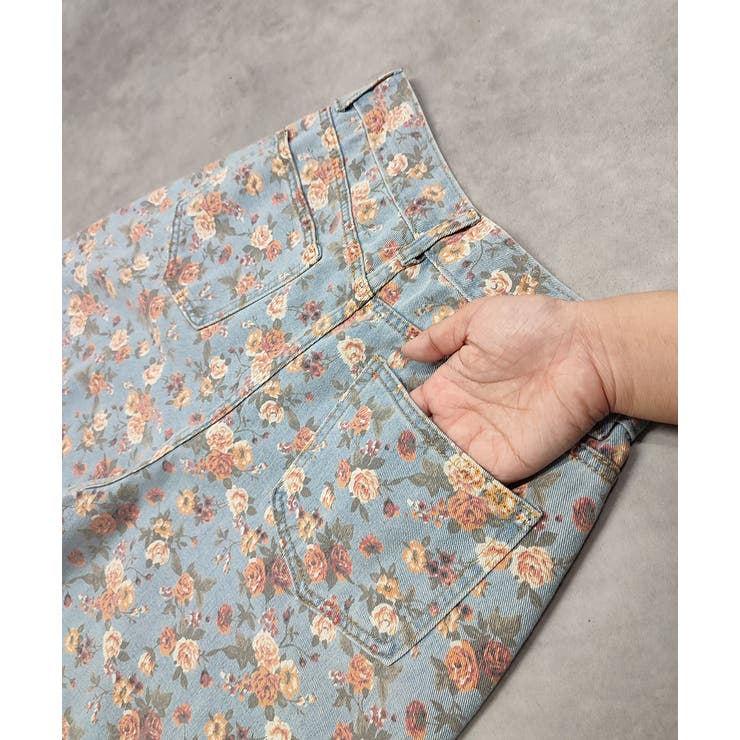 フラワーワイドデニムパンツ | ad thie | 詳細画像45 