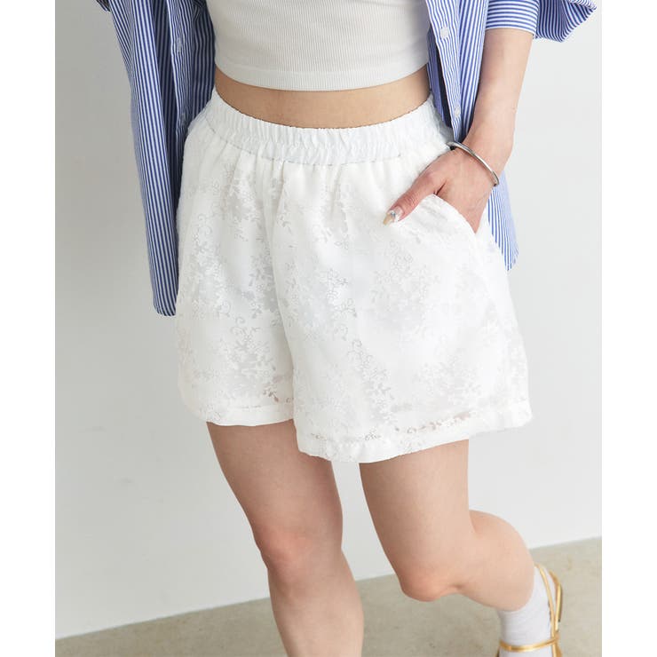 シアーレースショートパンツ | ad thie | 詳細画像20 