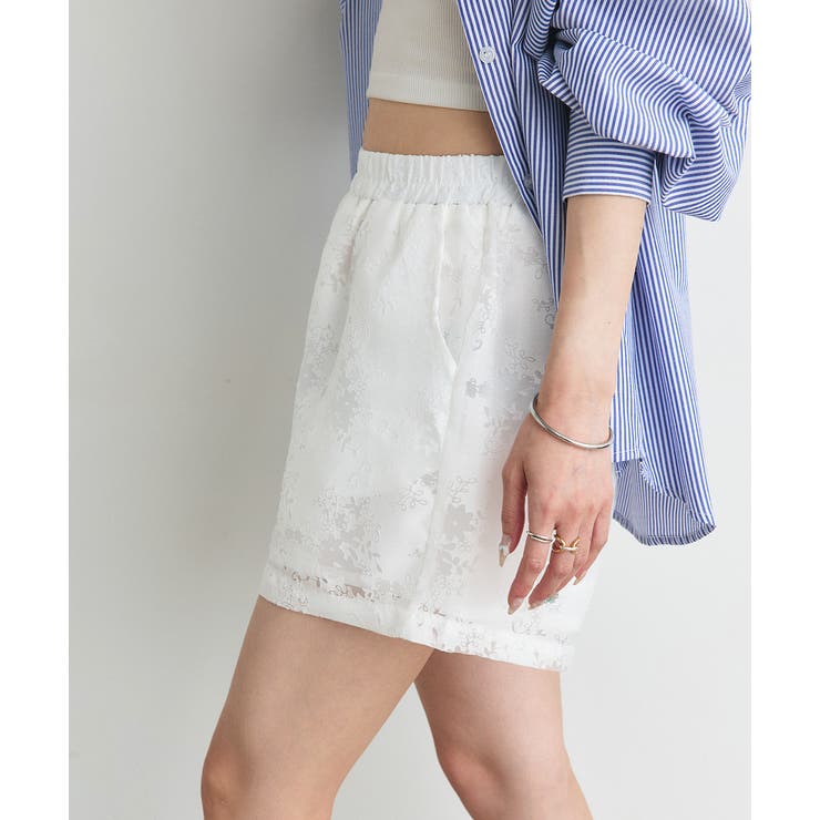 シアーレースショートパンツ | ad thie | 詳細画像21 