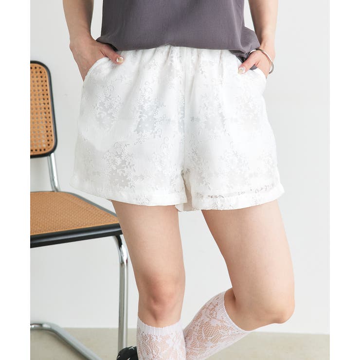 シアーレースショートパンツ | ad thie | 詳細画像24 