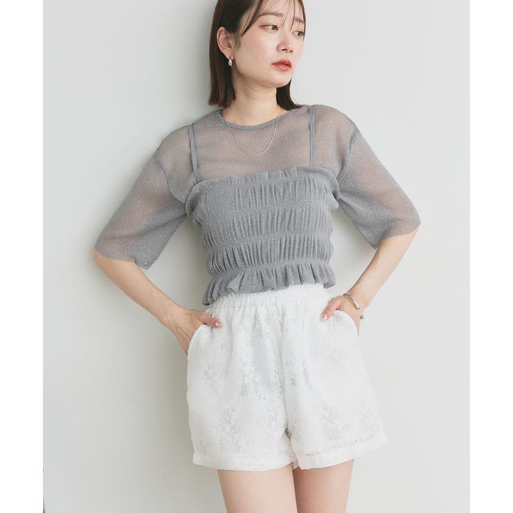 シアーレースショートパンツ | ad thie | 詳細画像33 