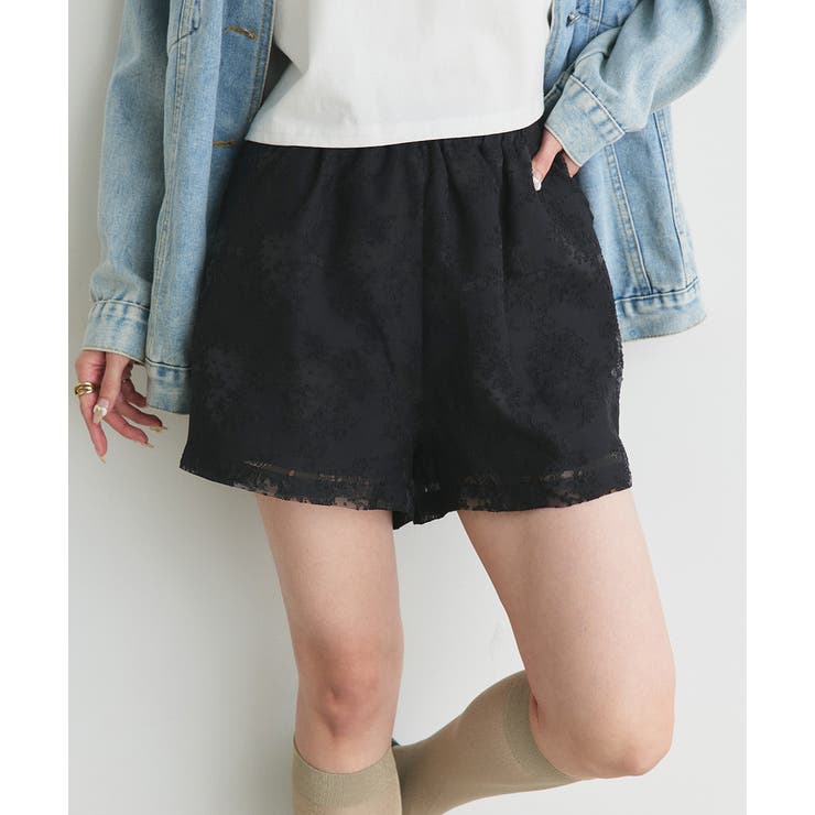 シアーレースショートパンツ | ad thie | 詳細画像8 