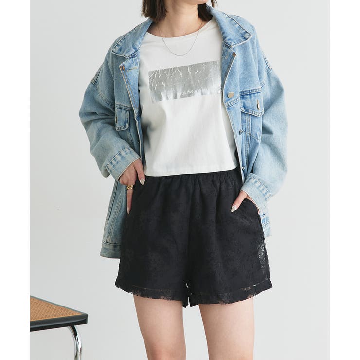 シアーレースショートパンツ | ad thie | 詳細画像9 