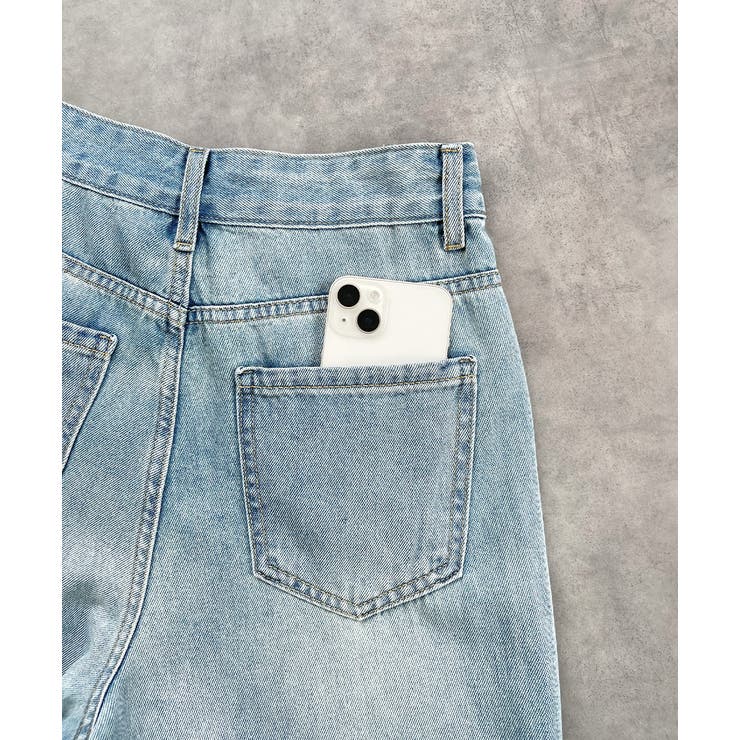 レースプリントダメージデニムパンツ | ad thie | 詳細画像25 