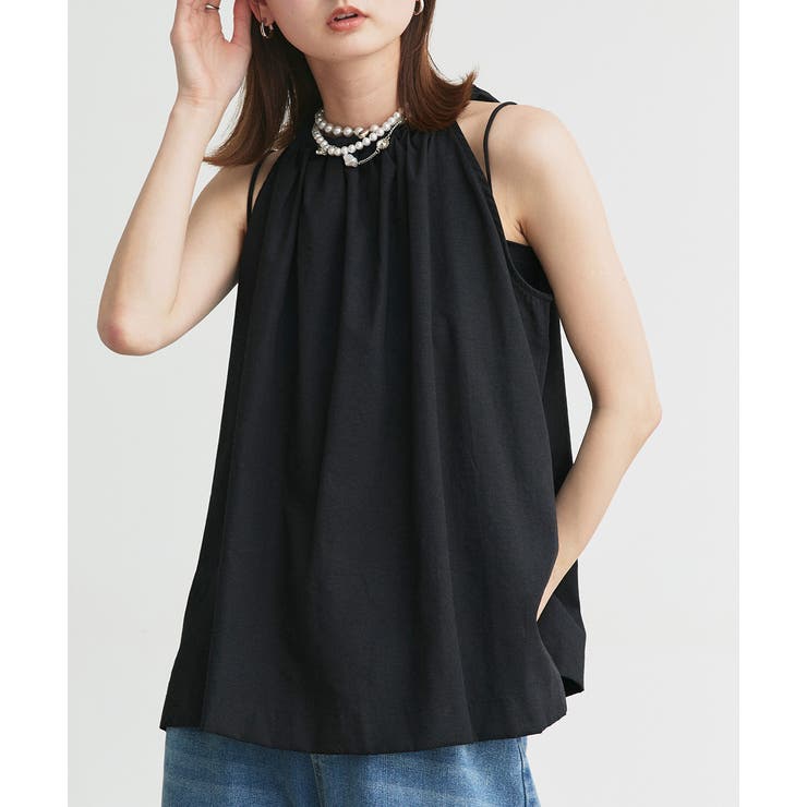 ホルターネックギャザーブラウス | ad thie | 詳細画像16 