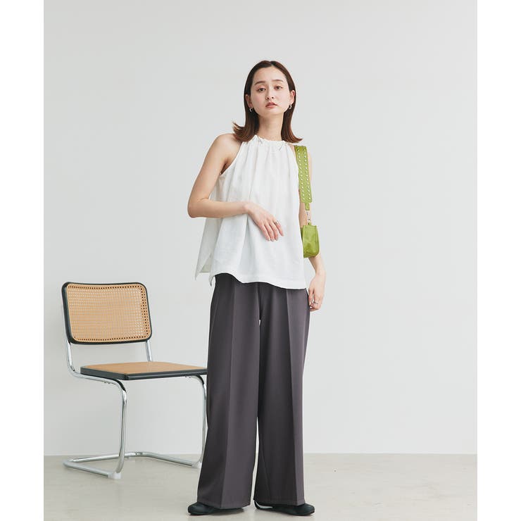 ホルターネックギャザーブラウス | ad thie | 詳細画像2 