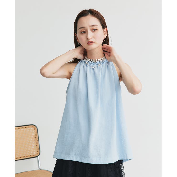 ホルターネックギャザーブラウス | ad thie | 詳細画像26 