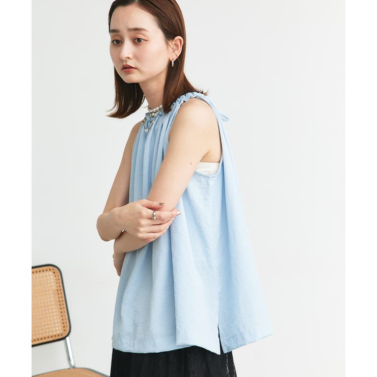 ホルターネックギャザーブラウス | ad thie | 詳細画像27 