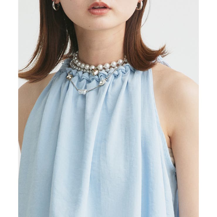 ホルターネックギャザーブラウス | ad thie | 詳細画像29 