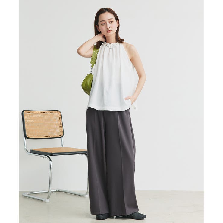 ホルターネックギャザーブラウス | ad thie | 詳細画像3 