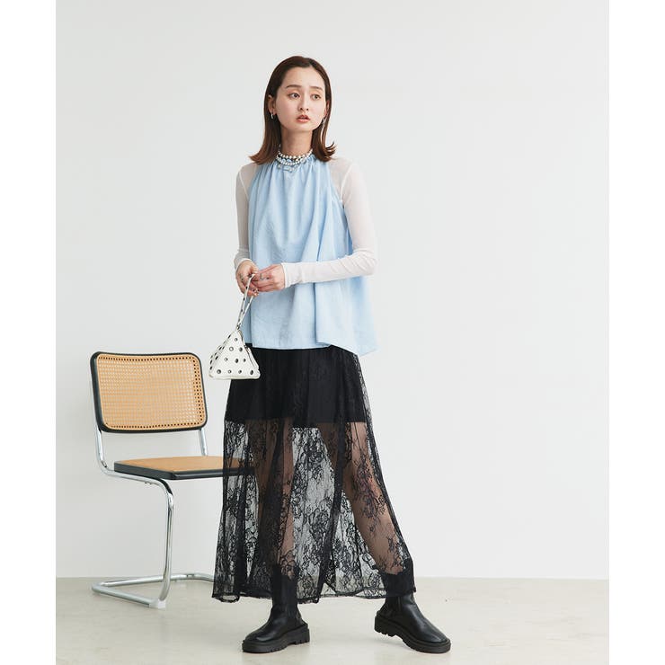 ホルターネックギャザーブラウス | ad thie | 詳細画像30 