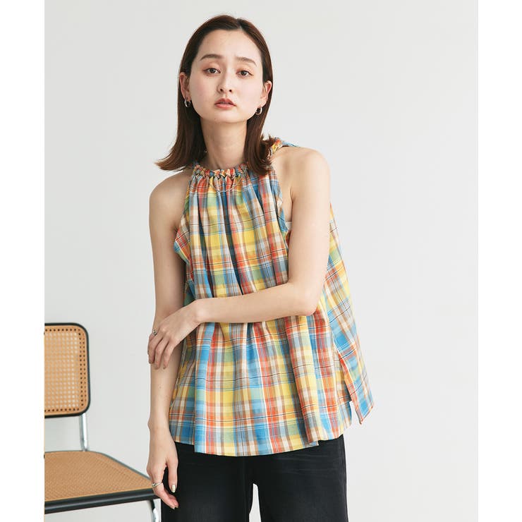 ホルターネックギャザーブラウス | ad thie | 詳細画像35 