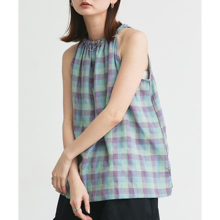 ホルターネックギャザーブラウス | ad thie | 詳細画像43 