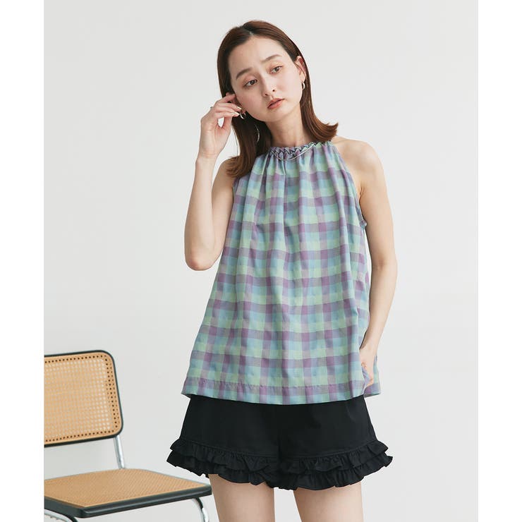 ホルターネックギャザーブラウス | ad thie | 詳細画像46 