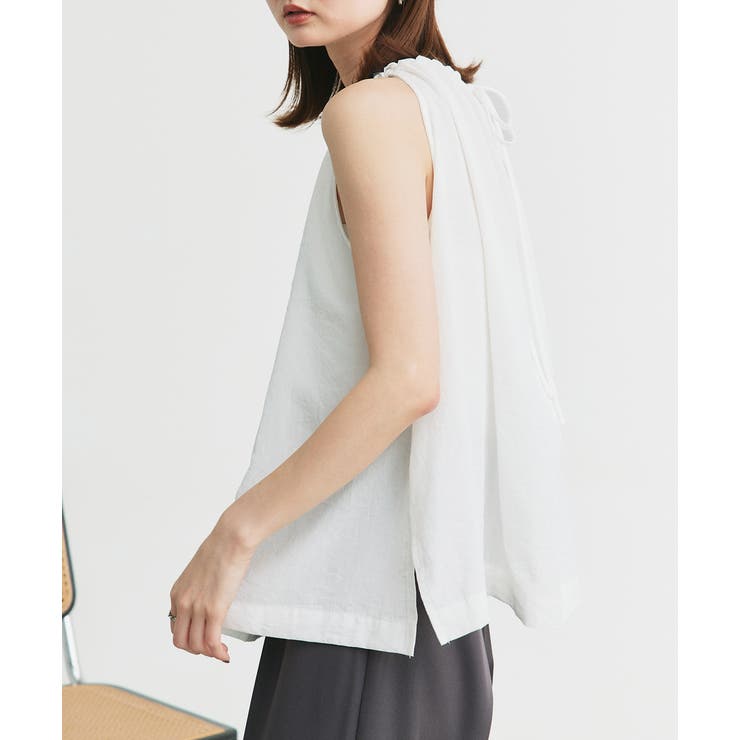 ホルターネックギャザーブラウス | ad thie | 詳細画像8 