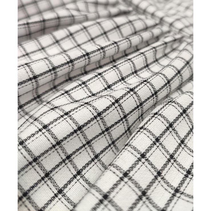 チェック柄バルーンペプラムビスチェ | ad thie | 詳細画像48 