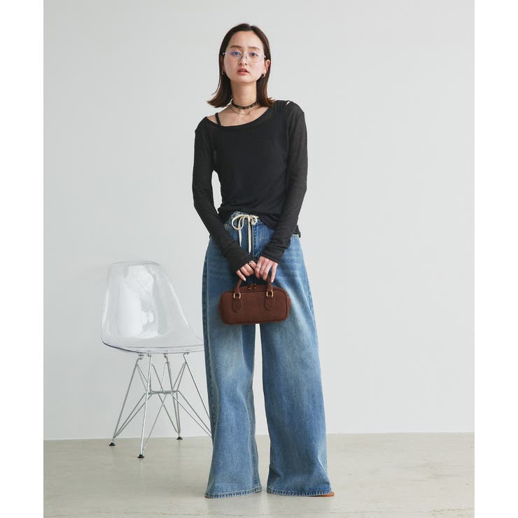 レイヤードデザインシアーカットソー | ad thie | 詳細画像14