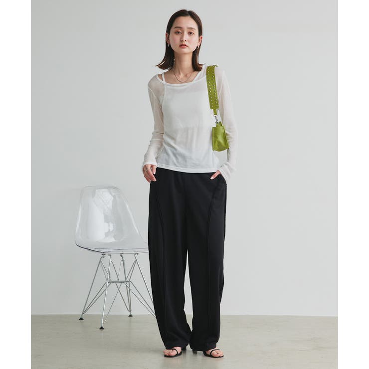 レイヤードデザインシアーカットソー | ad thie | 詳細画像2